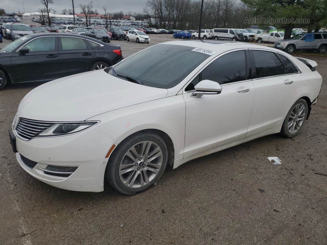 2014 Lincoln Mkz  White vin: 3LN6L2G97ER813114