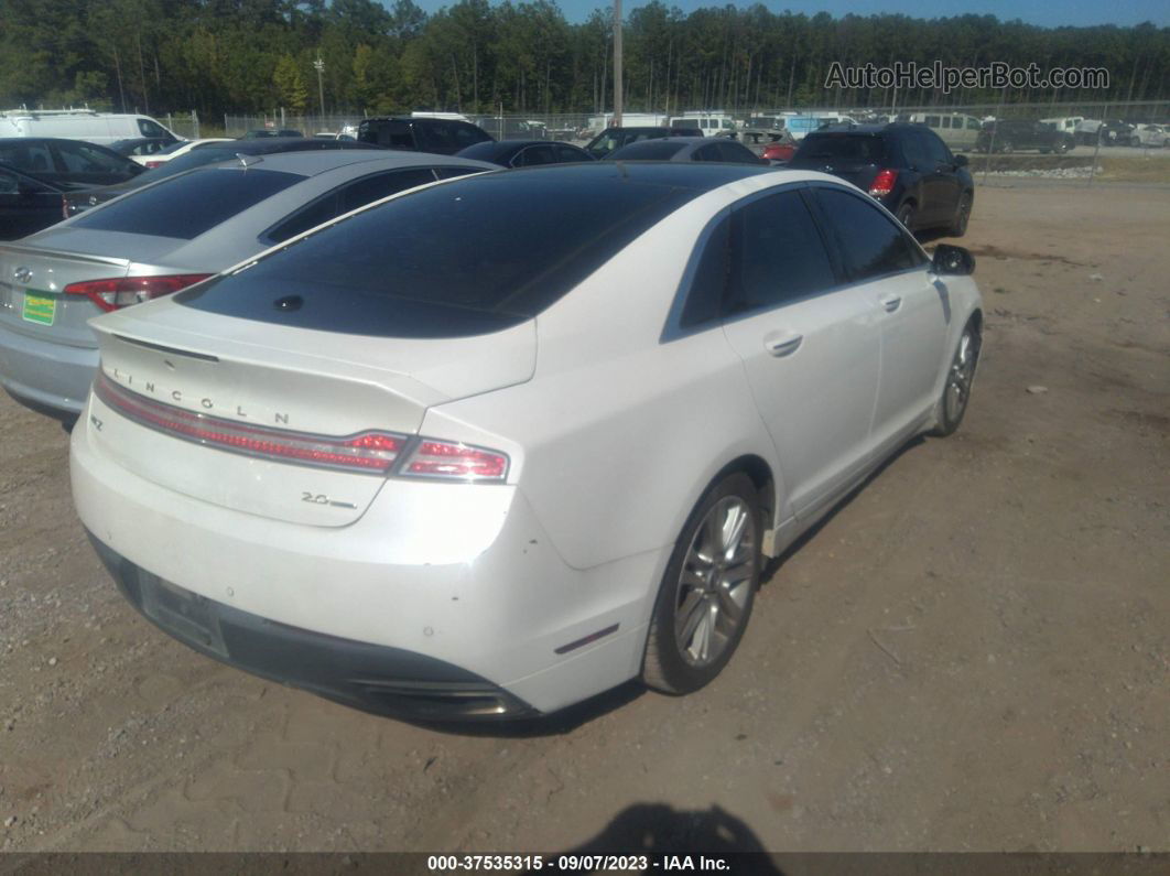 2014 Lincoln Mkz   White vin: 3LN6L2G97ER814330