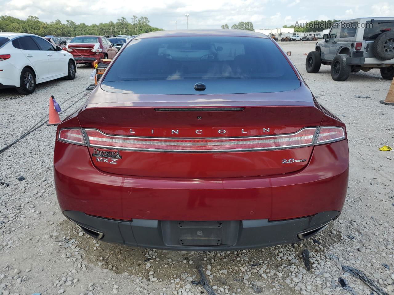 2014 Lincoln Mkz  Maroon vin: 3LN6L2G98ER806110