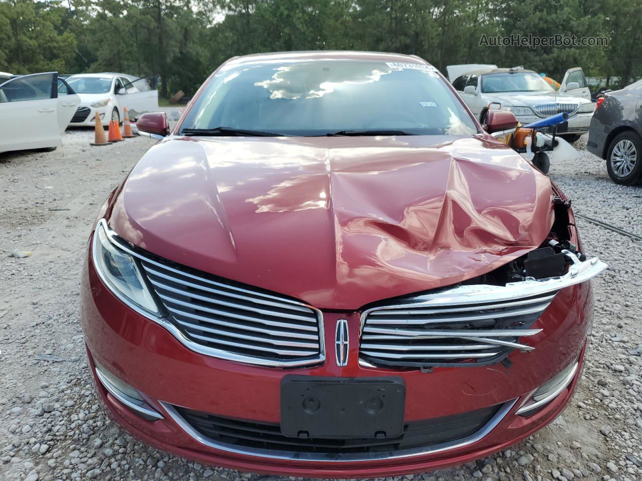 2014 Lincoln Mkz  Maroon vin: 3LN6L2G98ER806110