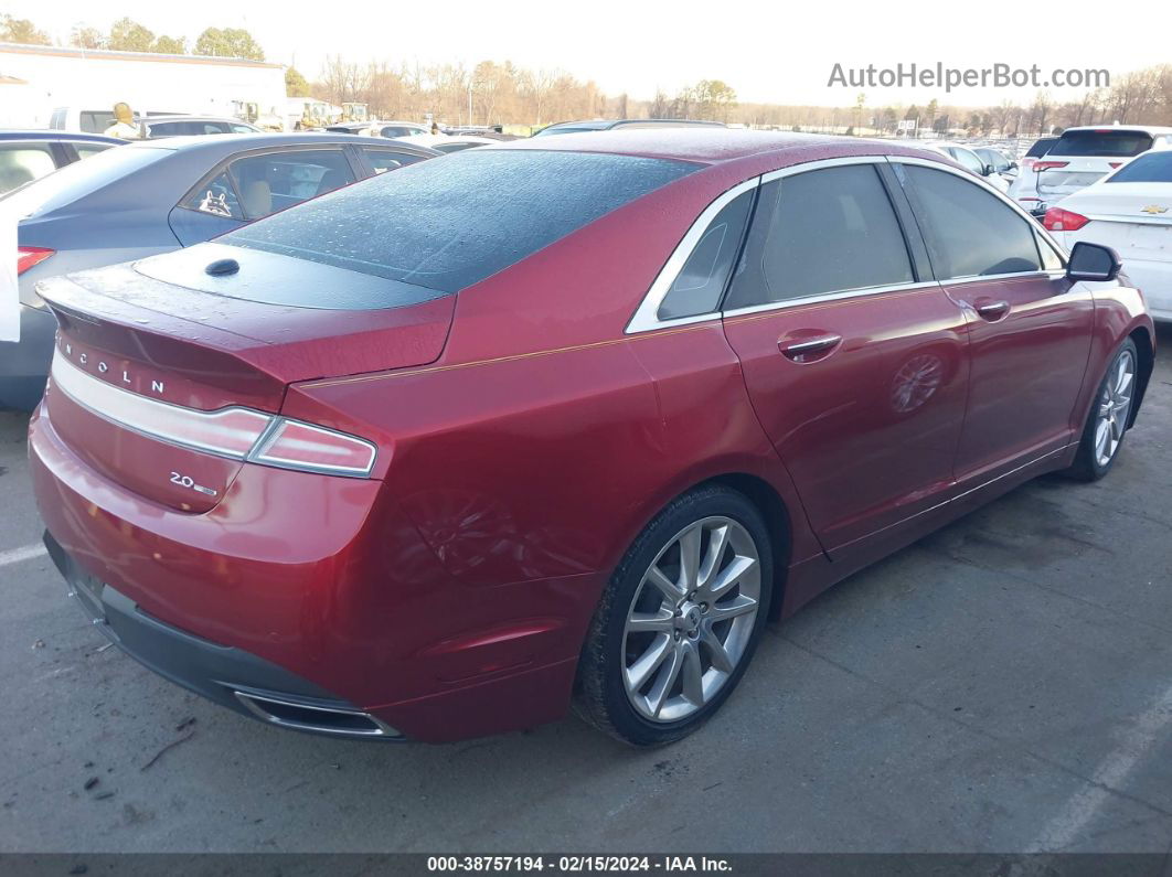 2014 Lincoln Mkz   Red vin: 3LN6L2G99ER806164