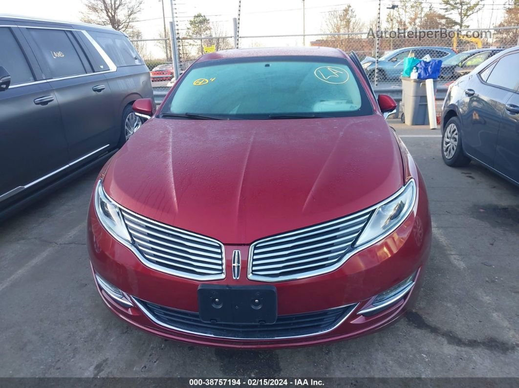 2014 Lincoln Mkz   Red vin: 3LN6L2G99ER806164