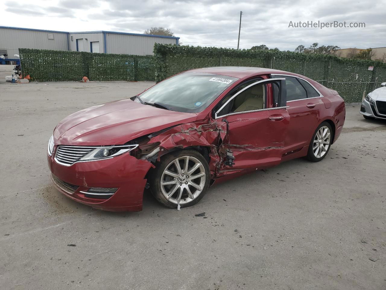 2014 Lincoln Mkz  Burgundy vin: 3LN6L2G99ER807136