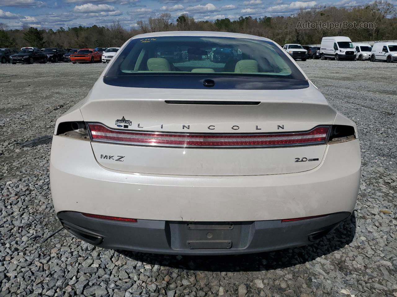 2014 Lincoln Mkz  White vin: 3LN6L2G9XER833924