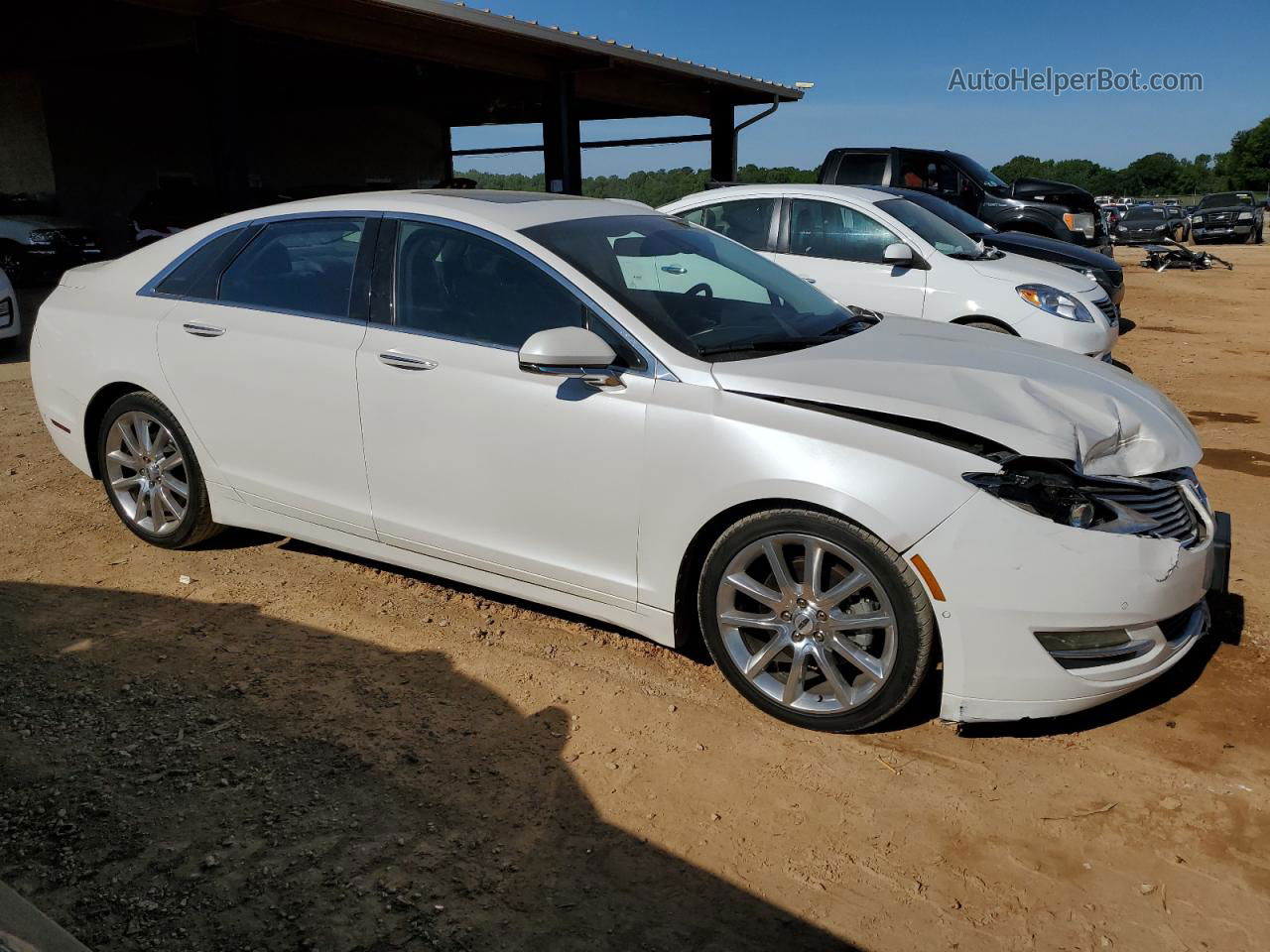 2014 Lincoln Mkz  Белый vin: 3LN6L2GK0ER801289