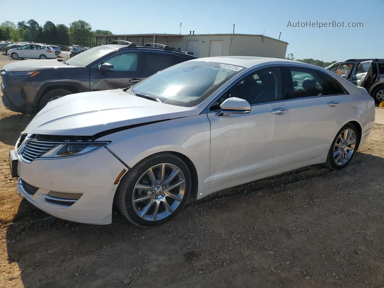 2014 Lincoln Mkz  White vin: 3LN6L2GK0ER801289