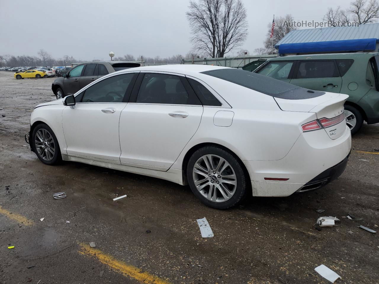 2014 Lincoln Mkz  White vin: 3LN6L2GK0ER823423