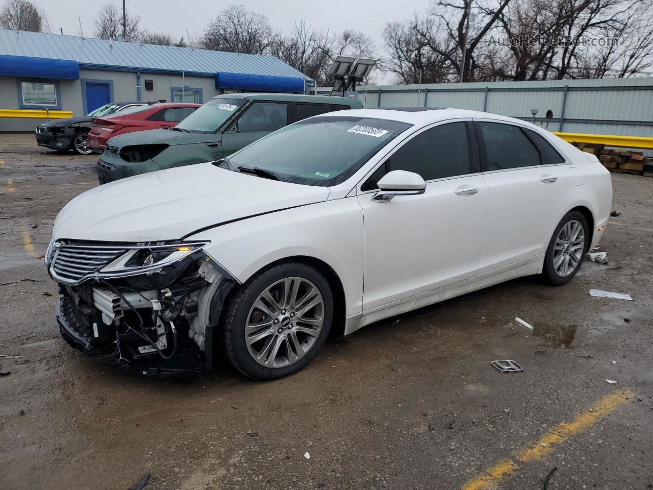 2014 Lincoln Mkz  White vin: 3LN6L2GK0ER823423