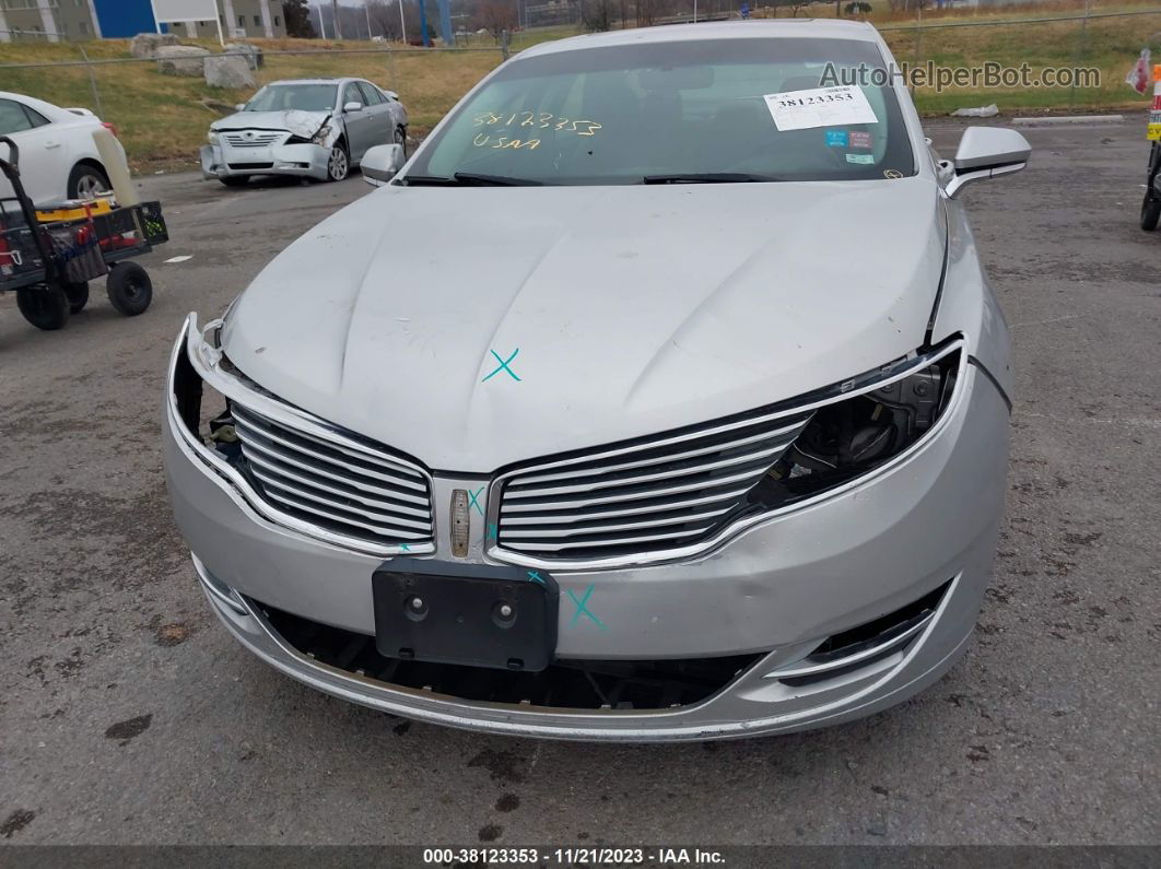 2014 Lincoln Mkz Silver vin: 3LN6L2GK0ER827956