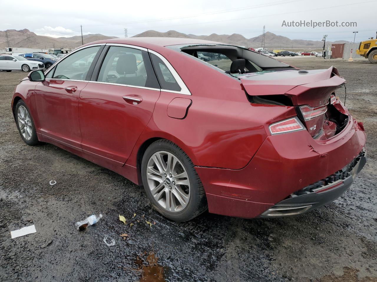 2014 Lincoln Mkz  Красный vin: 3LN6L2GK0ER828010