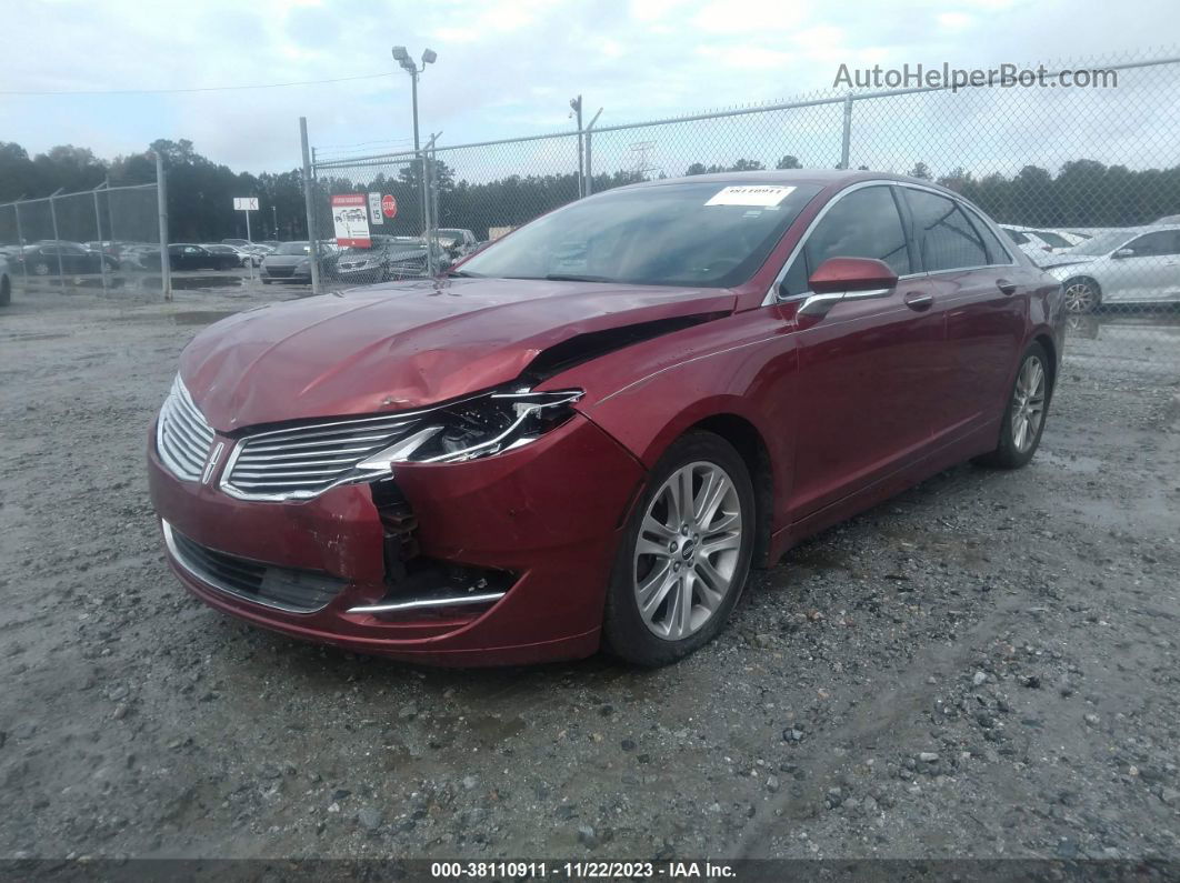 2014 Lincoln Mkz Red vin: 3LN6L2GK1ER822524