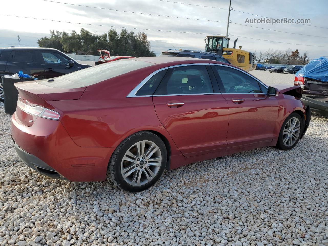 2014 Lincoln Mkz  Красный vin: 3LN6L2GK1ER823544