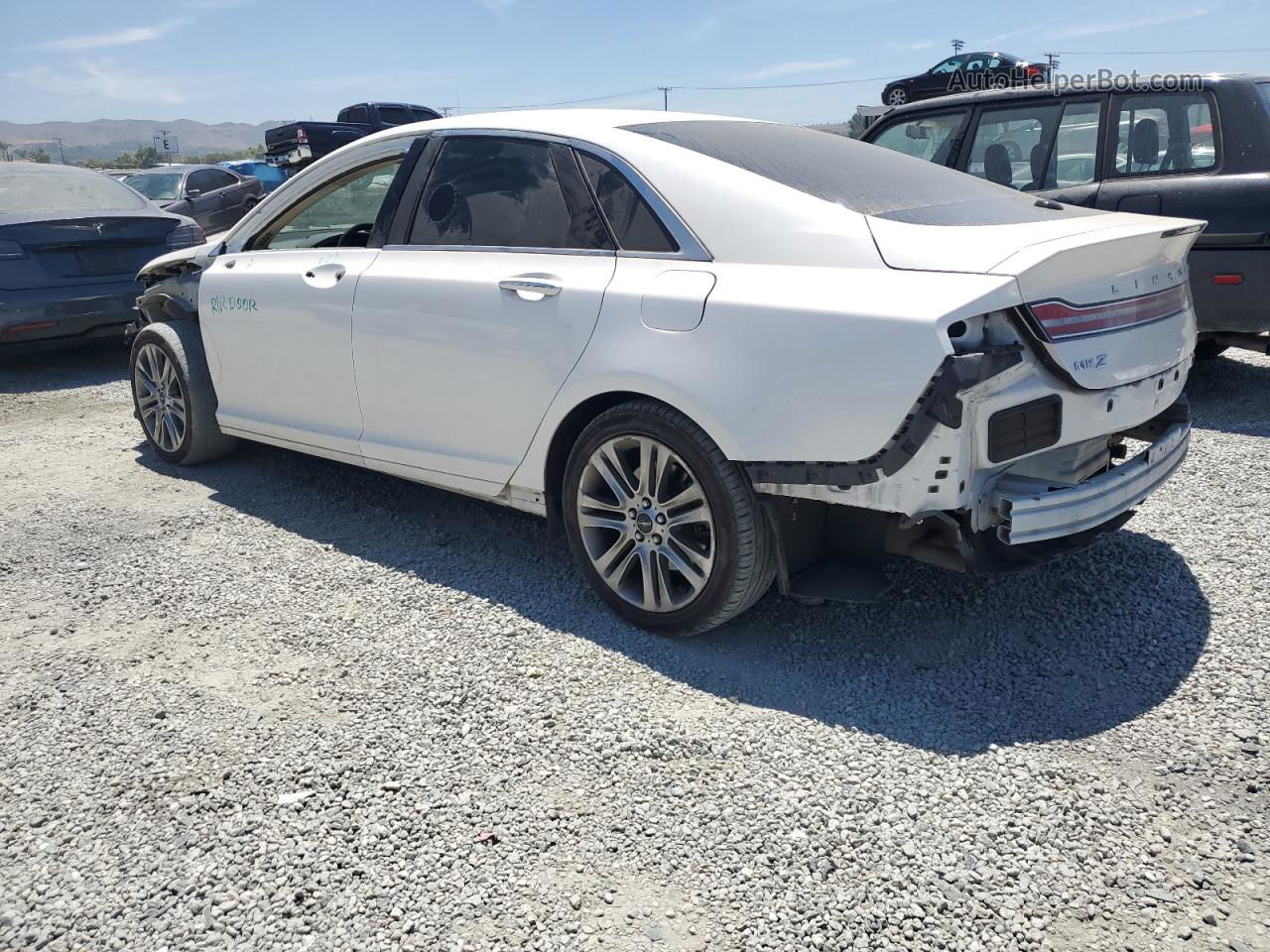 2014 Lincoln Mkz  White vin: 3LN6L2GK2ER803058