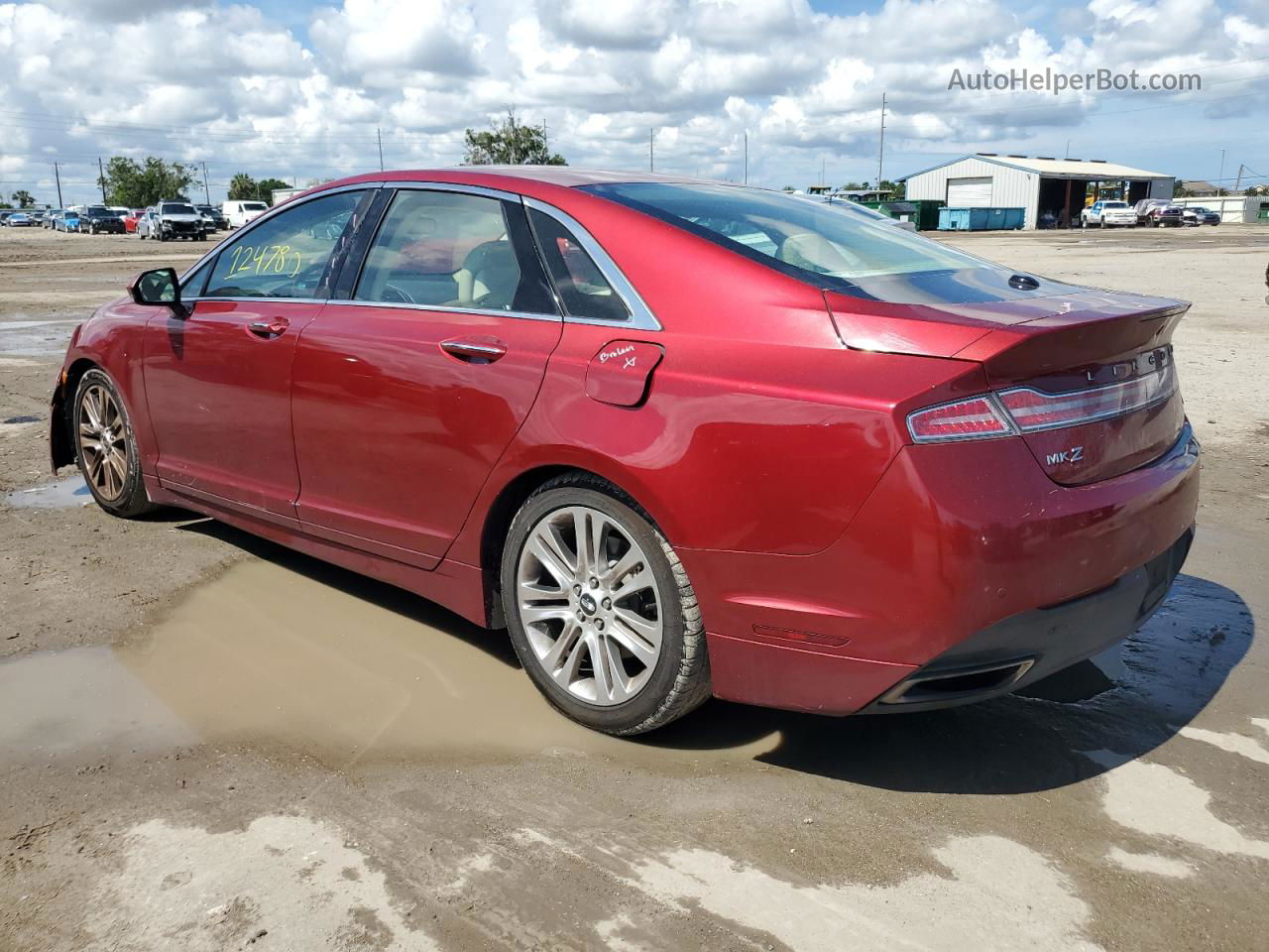 2014 Lincoln Mkz  Red vin: 3LN6L2GK3ER801092