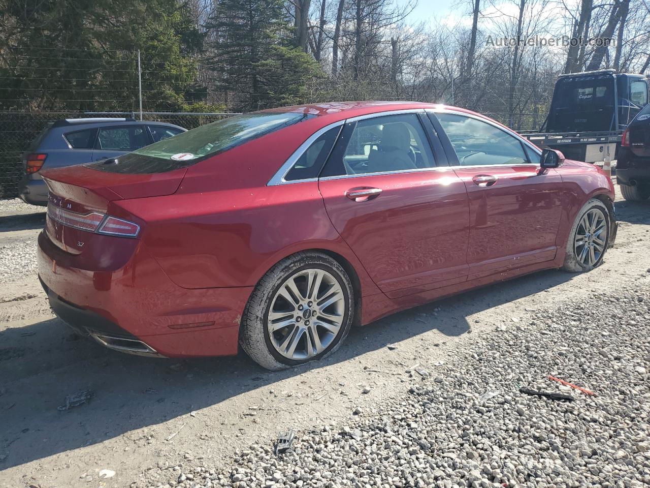 2014 Lincoln Mkz  Красный vin: 3LN6L2GK4ER810514