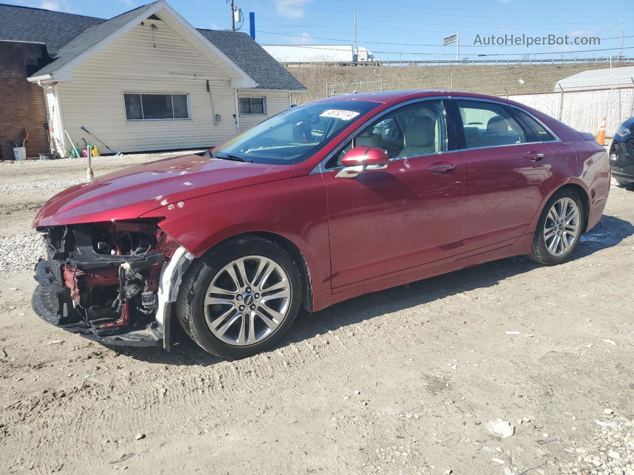 2014 Lincoln Mkz  Красный vin: 3LN6L2GK4ER810514