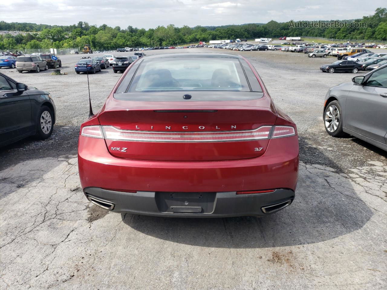 2014 Lincoln Mkz  Красный vin: 3LN6L2GK4ER826650