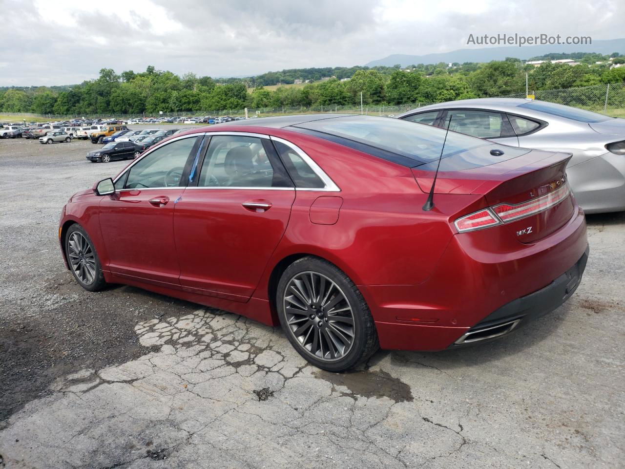 2014 Lincoln Mkz  Красный vin: 3LN6L2GK4ER826650