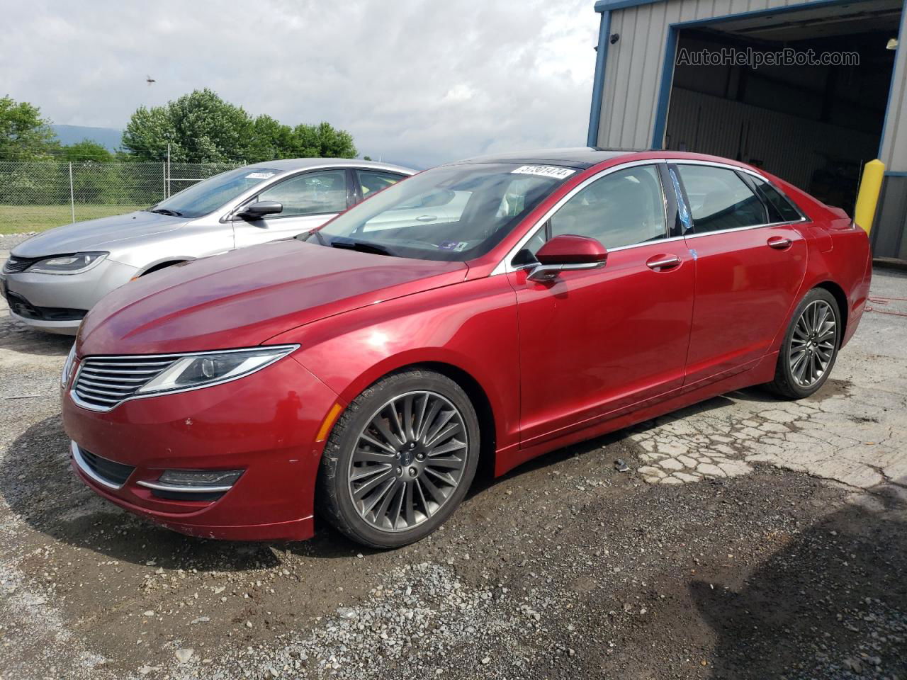 2014 Lincoln Mkz  Красный vin: 3LN6L2GK4ER826650