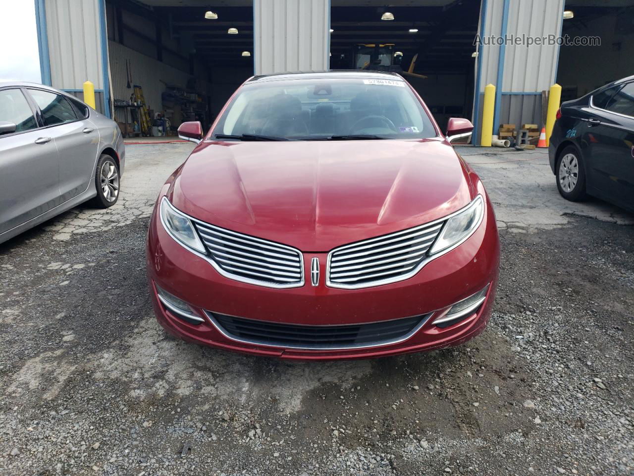 2014 Lincoln Mkz  Красный vin: 3LN6L2GK4ER826650