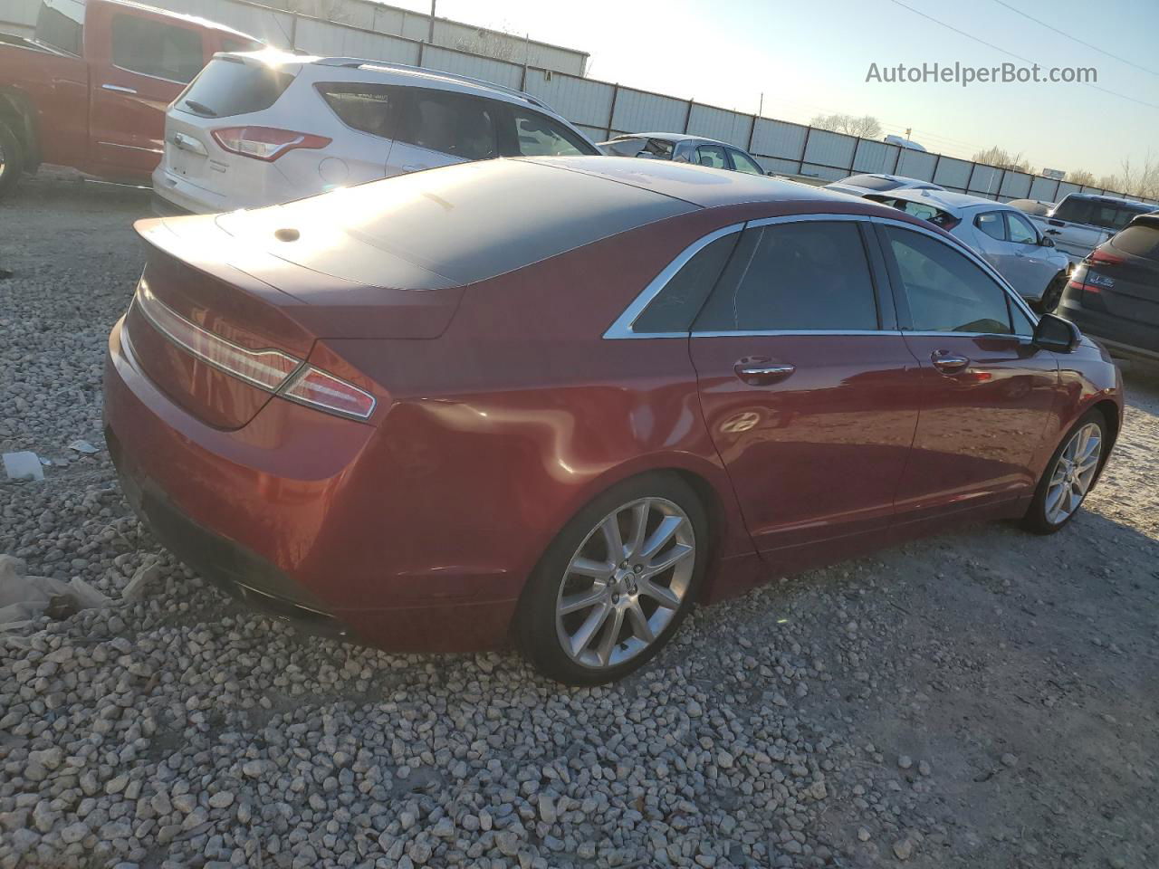 2014 Lincoln Mkz  Maroon vin: 3LN6L2GK5ER810781