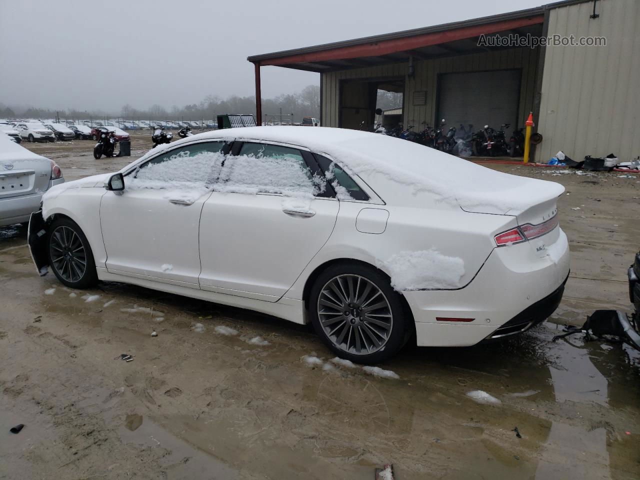 2014 Lincoln Mkz  White vin: 3LN6L2GK6ER822051