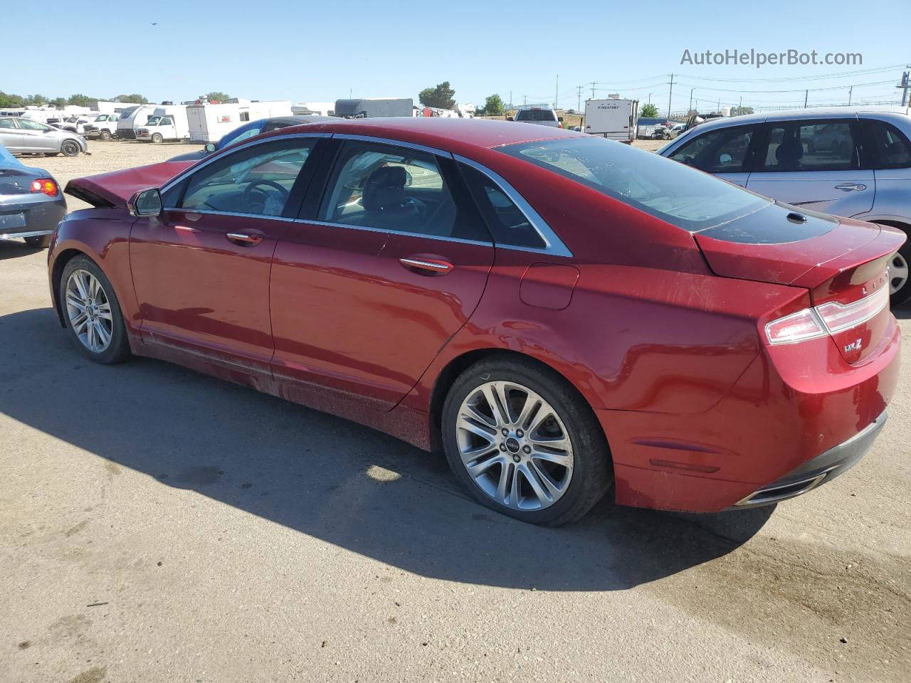 2014 Lincoln Mkz  Burgundy vin: 3LN6L2GK6ER823362