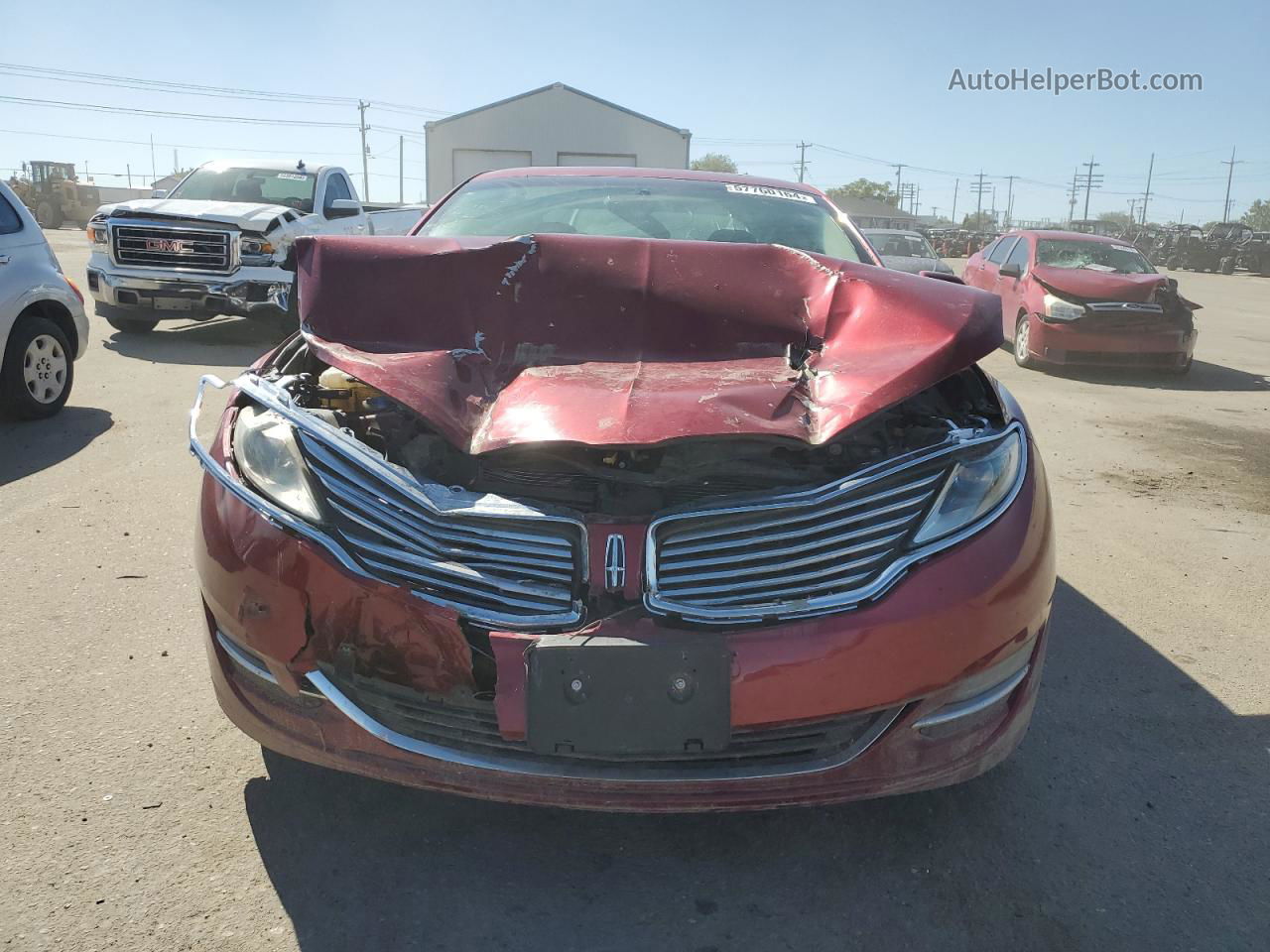 2014 Lincoln Mkz  Burgundy vin: 3LN6L2GK6ER823362