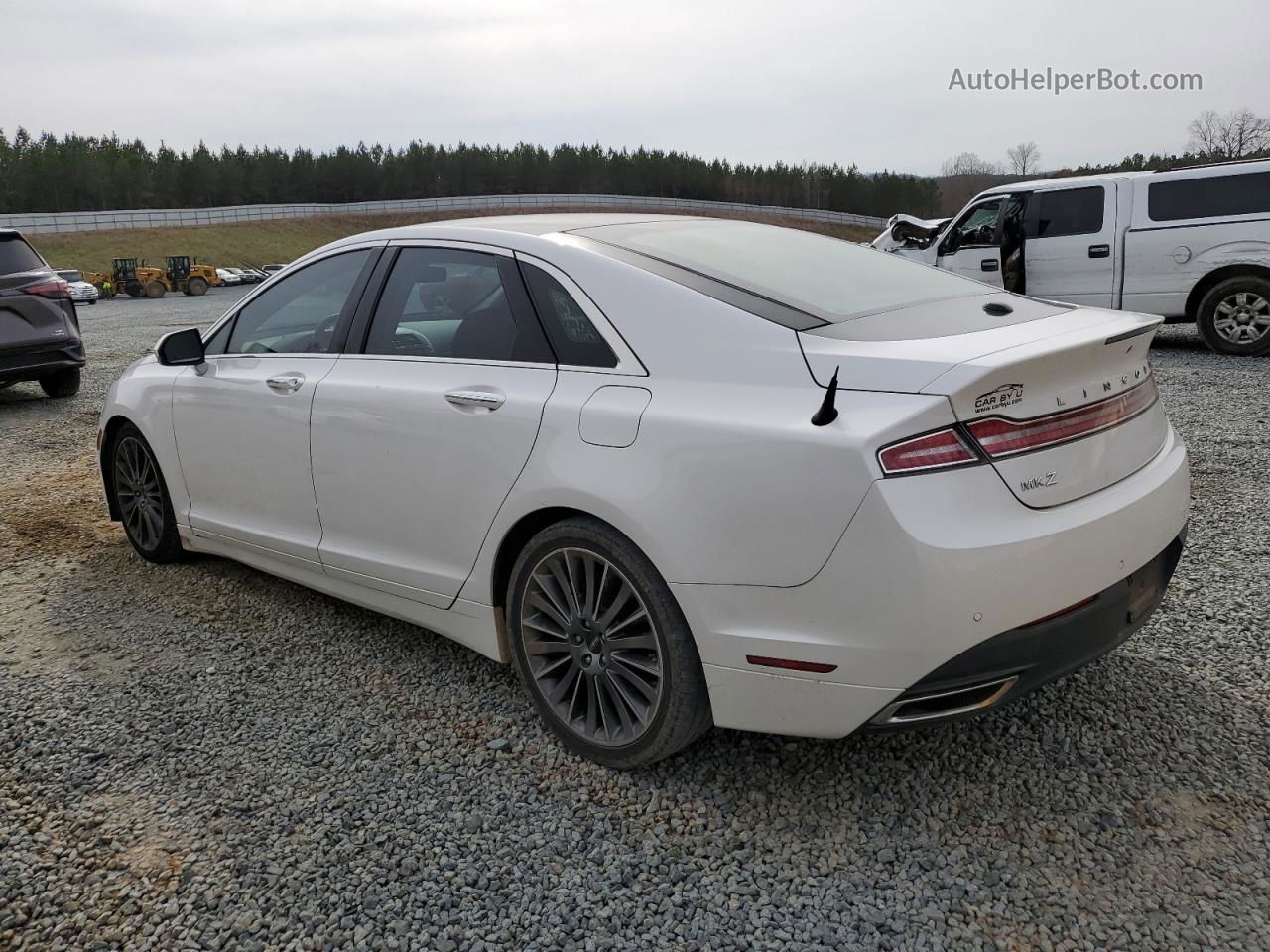 2014 Lincoln Mkz White vin: 3LN6L2GK7ER816064