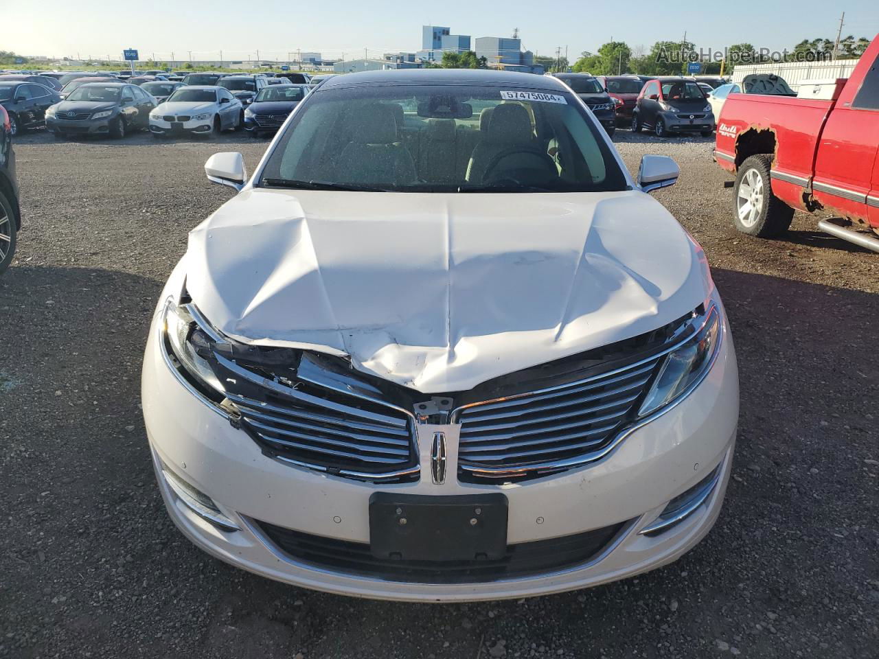 2014 Lincoln Mkz  White vin: 3LN6L2GK7ER823046