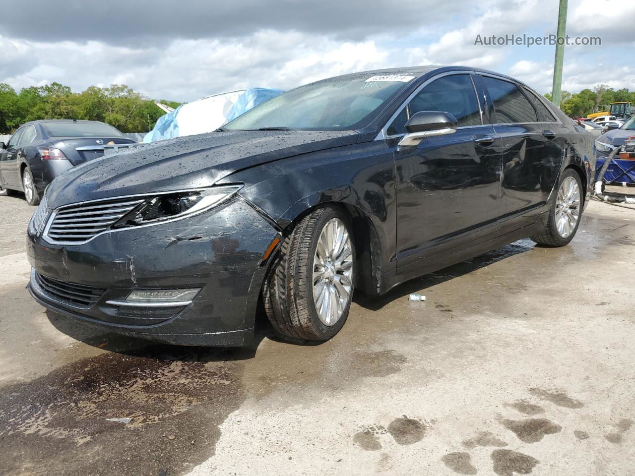 2014 Lincoln Mkz  Черный vin: 3LN6L2GK8ER812279