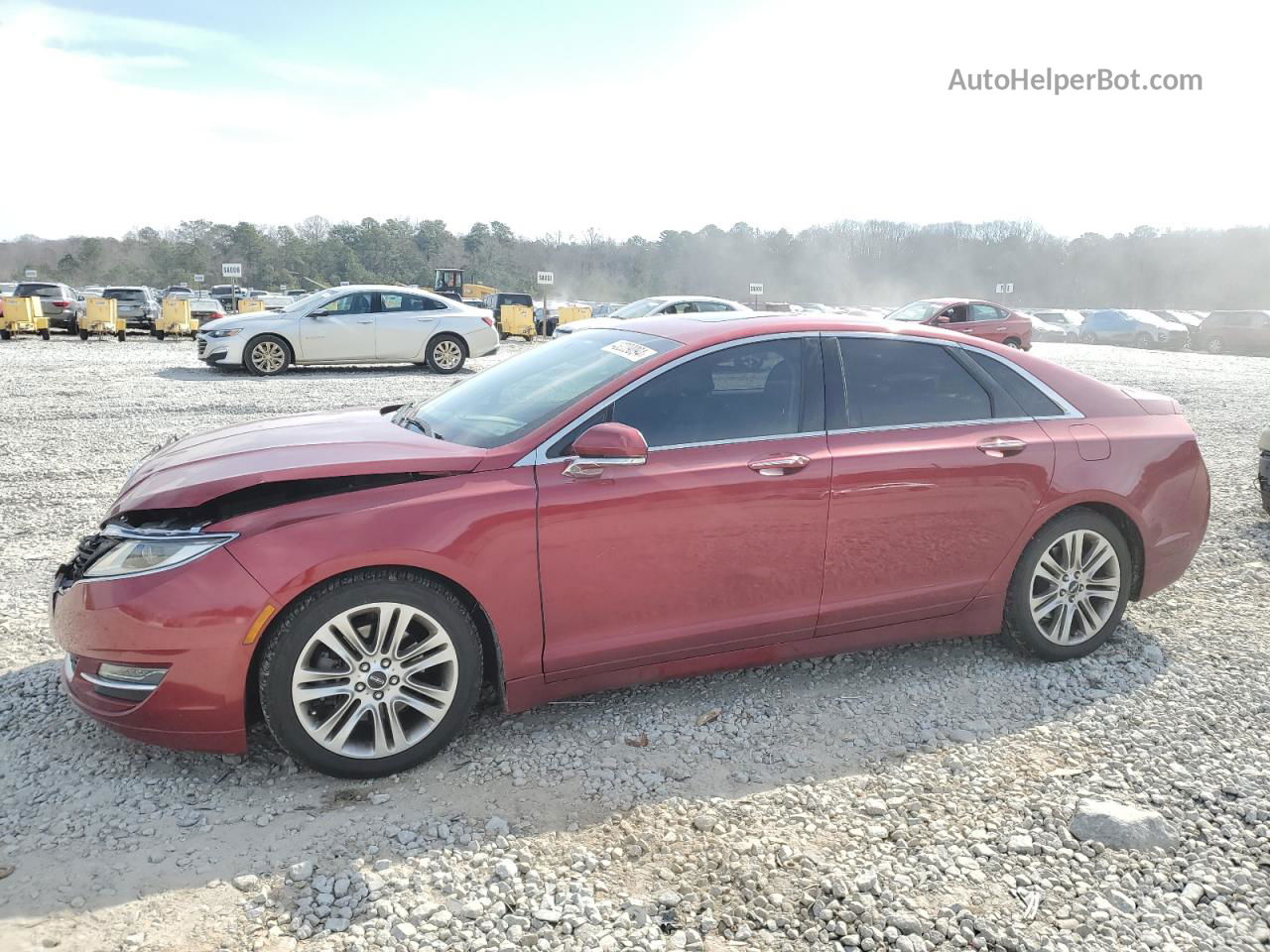 2014 Lincoln Mkz  Red vin: 3LN6L2GK8ER828210