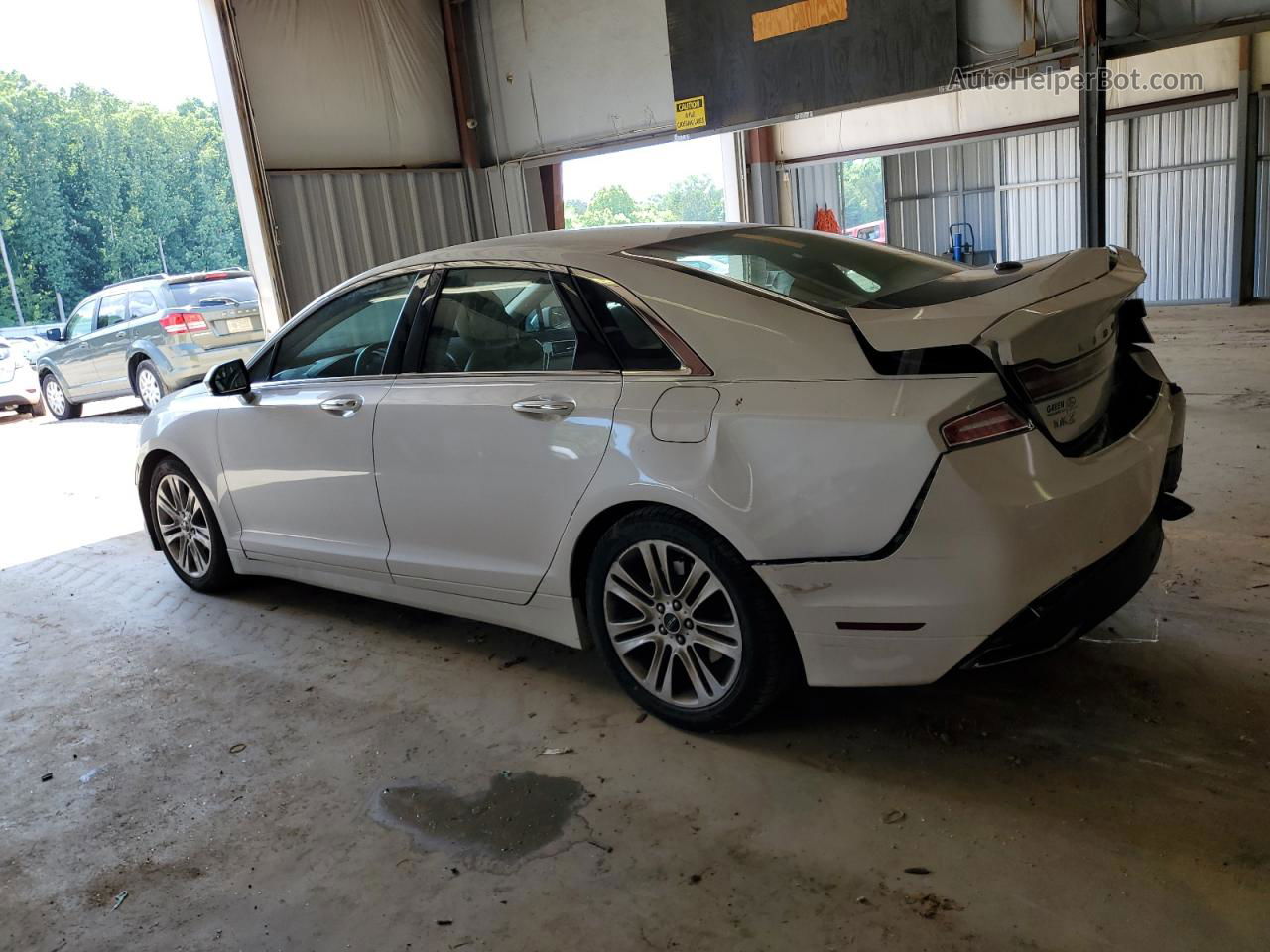 2014 Lincoln Mkz  White vin: 3LN6L2GK9ER821945