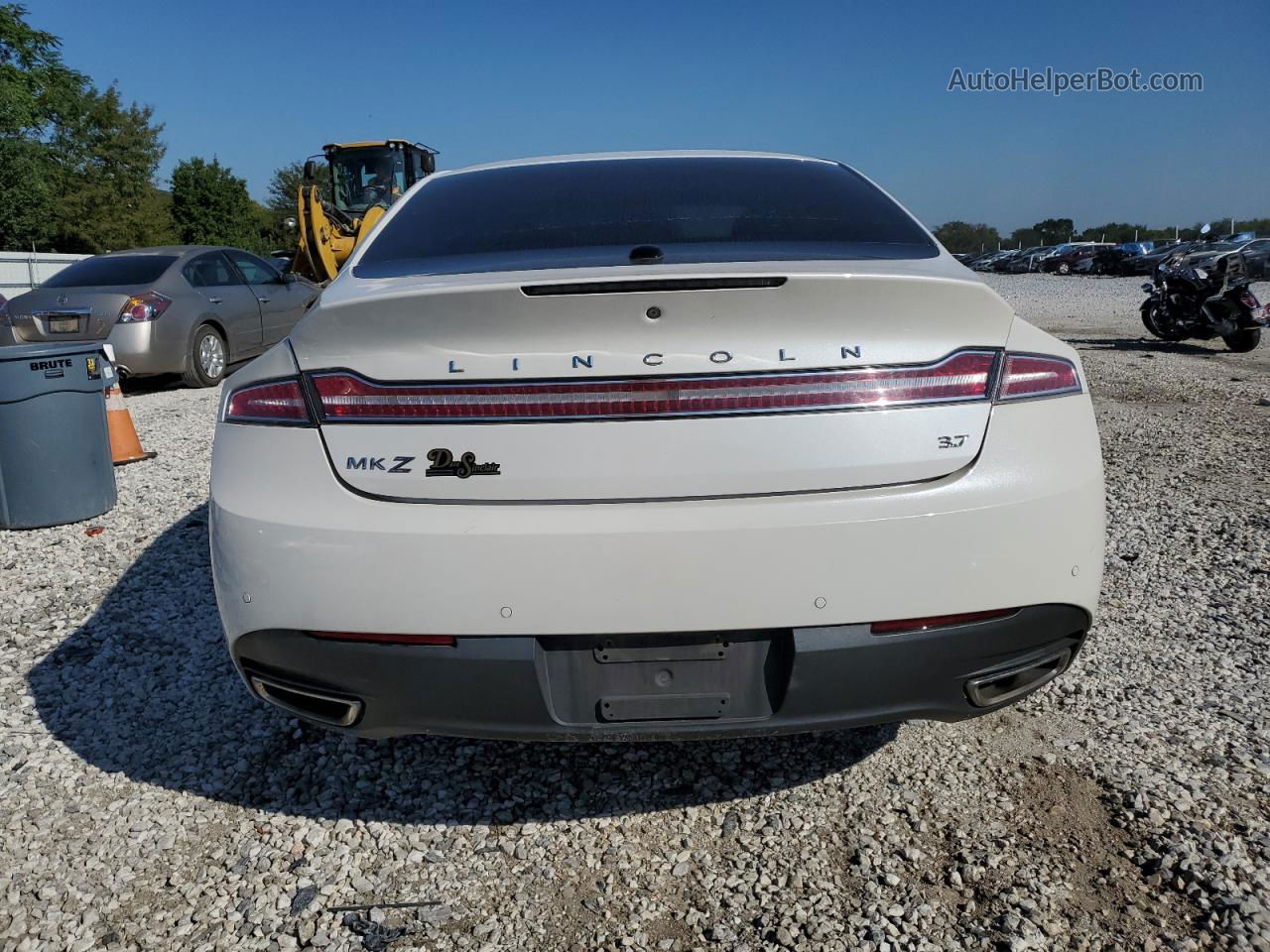 2014 Lincoln Mkz  White vin: 3LN6L2GK9ER823372