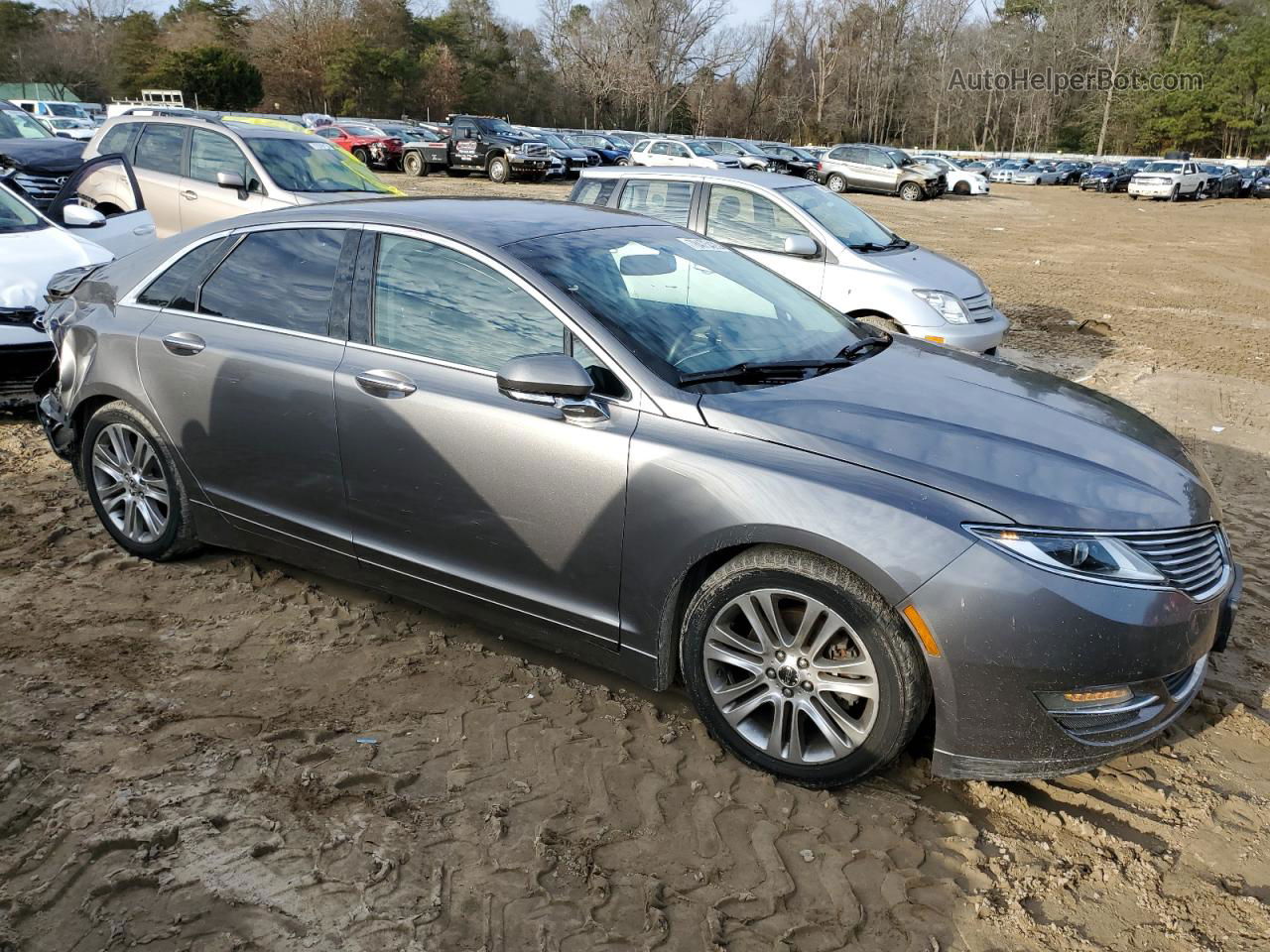 2014 Lincoln Mkz  Gray vin: 3LN6L2GKXER805690