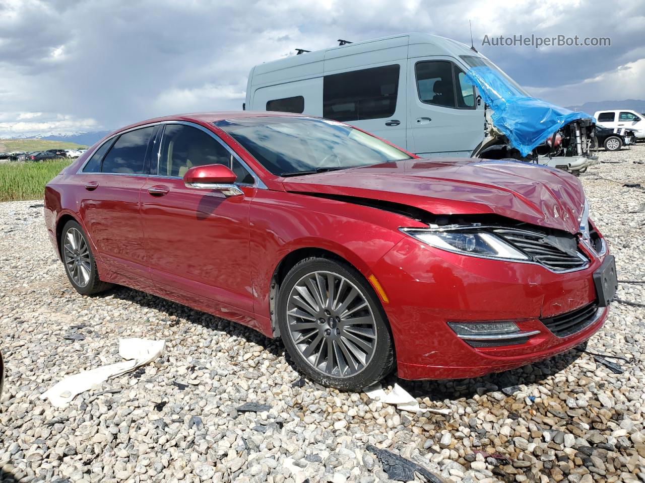 2014 Lincoln Mkz  Red vin: 3LN6L2GKXER825793