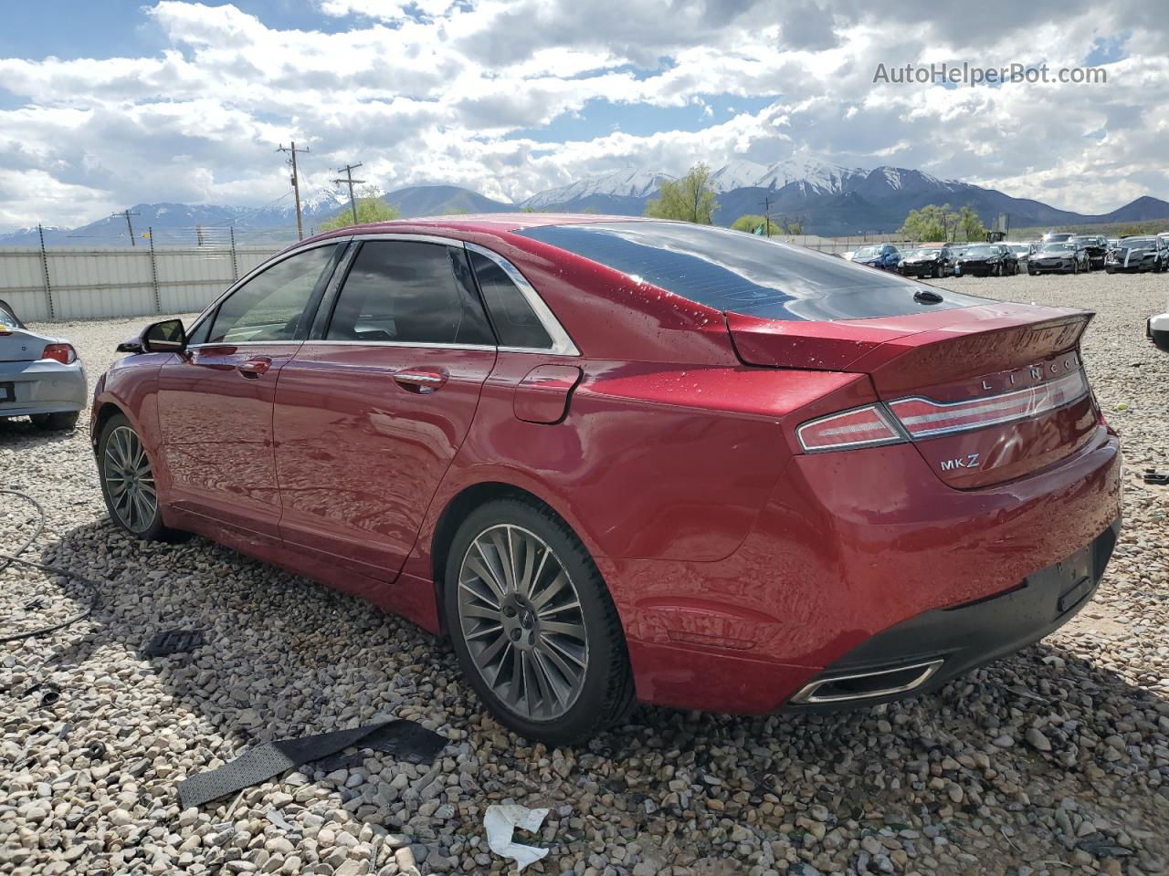 2014 Lincoln Mkz  Red vin: 3LN6L2GKXER825793