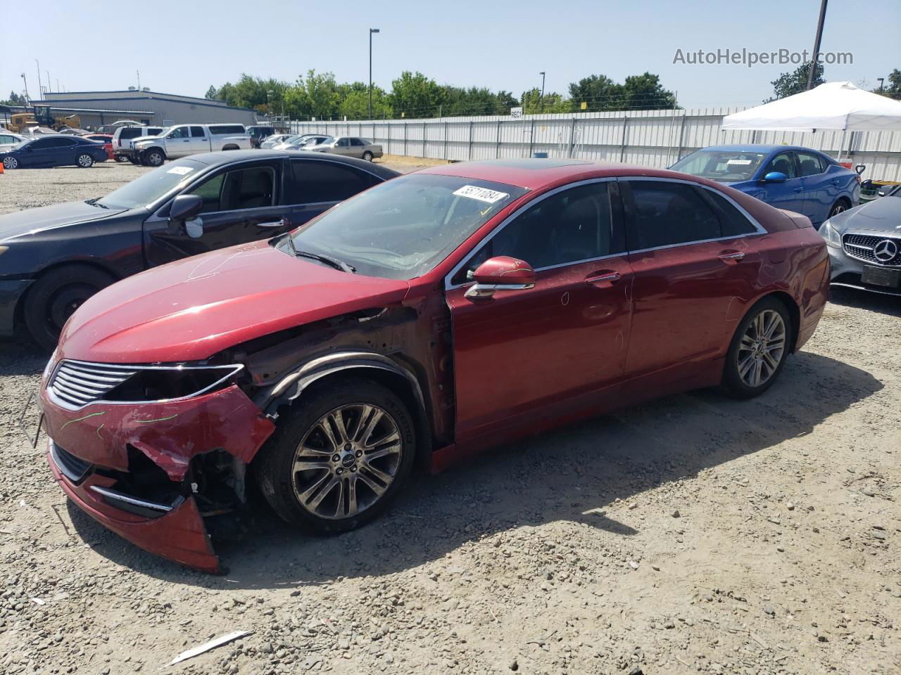 2014 Lincoln Mkz  Maroon vin: 3LN6L2GKXER828113