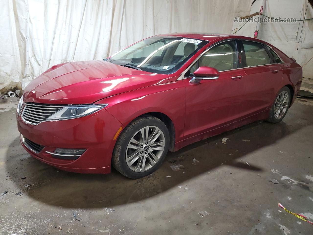 2014 Lincoln Mkz  Red vin: 3LN6L2J90ER835013