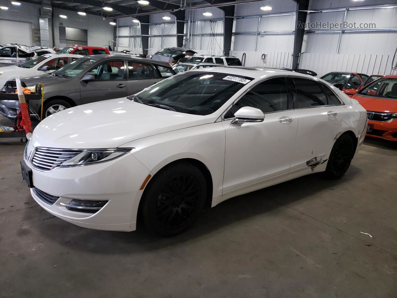 2014 Lincoln Mkz  White vin: 3LN6L2J91ER826725