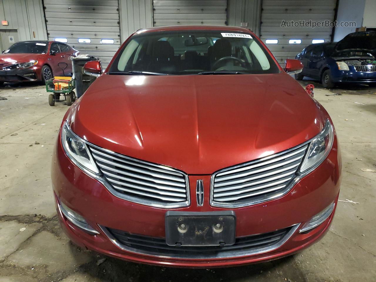 2014 Lincoln Mkz  Maroon vin: 3LN6L2J92ER811280