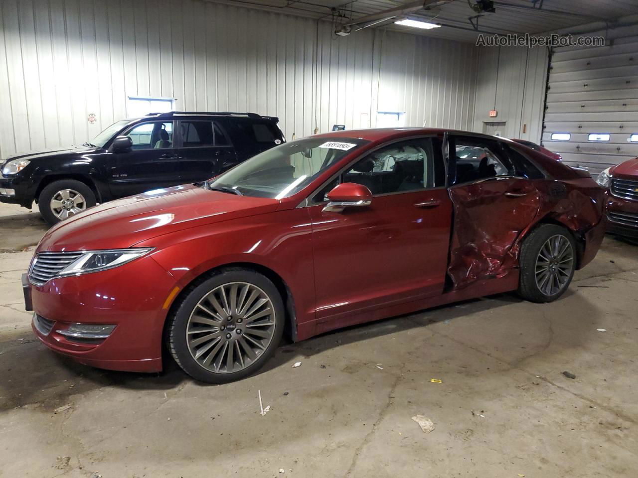 2014 Lincoln Mkz  Maroon vin: 3LN6L2J92ER811280