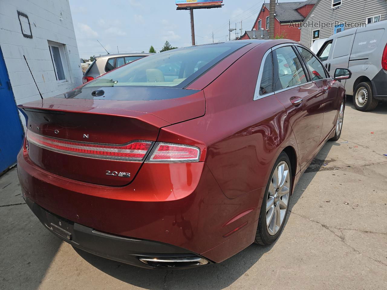 2014 Lincoln Mkz Orange vin: 3LN6L2J92ER826278