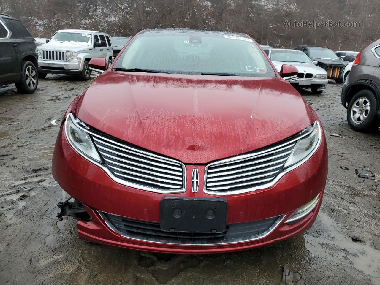 2014 Lincoln Mkz  Burgundy vin: 3LN6L2J93ER803236