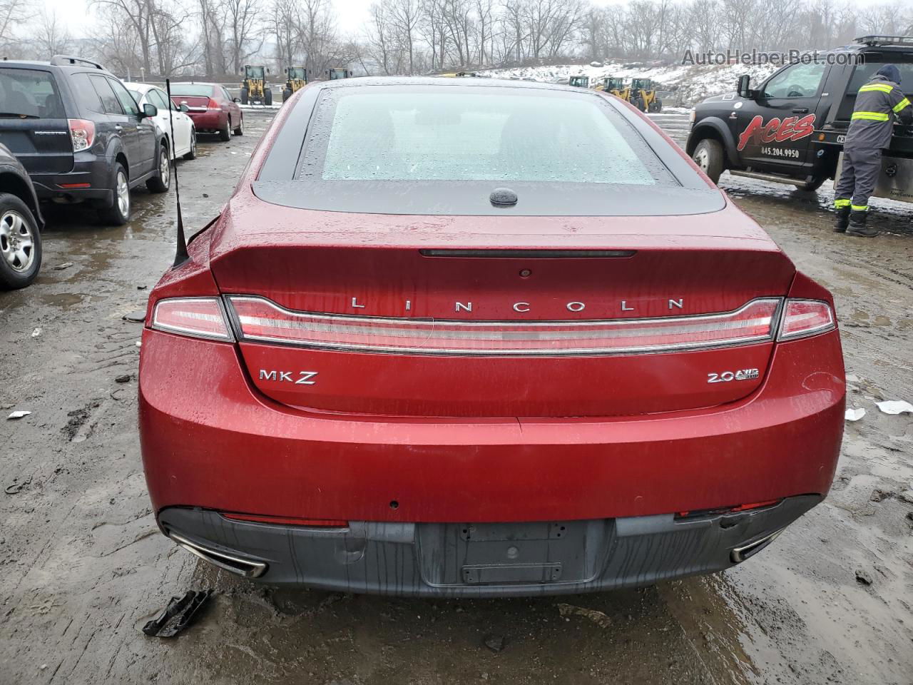 2014 Lincoln Mkz  Burgundy vin: 3LN6L2J93ER803236