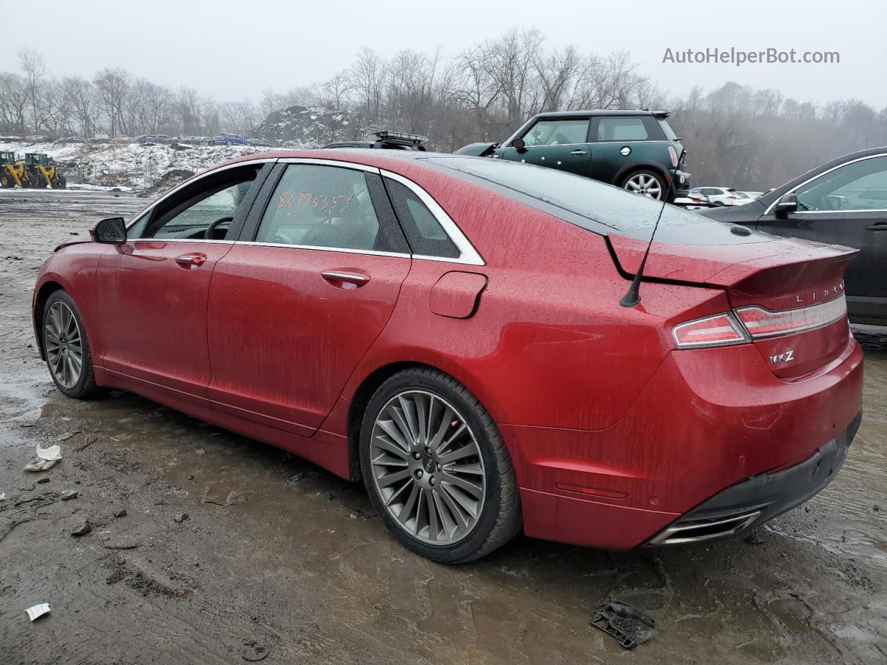 2014 Lincoln Mkz  Burgundy vin: 3LN6L2J93ER803236