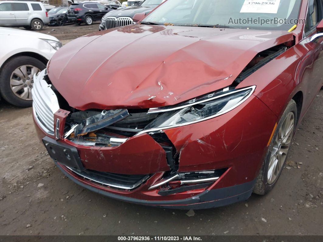 2014 Lincoln Mkz Красный vin: 3LN6L2J94ER810549