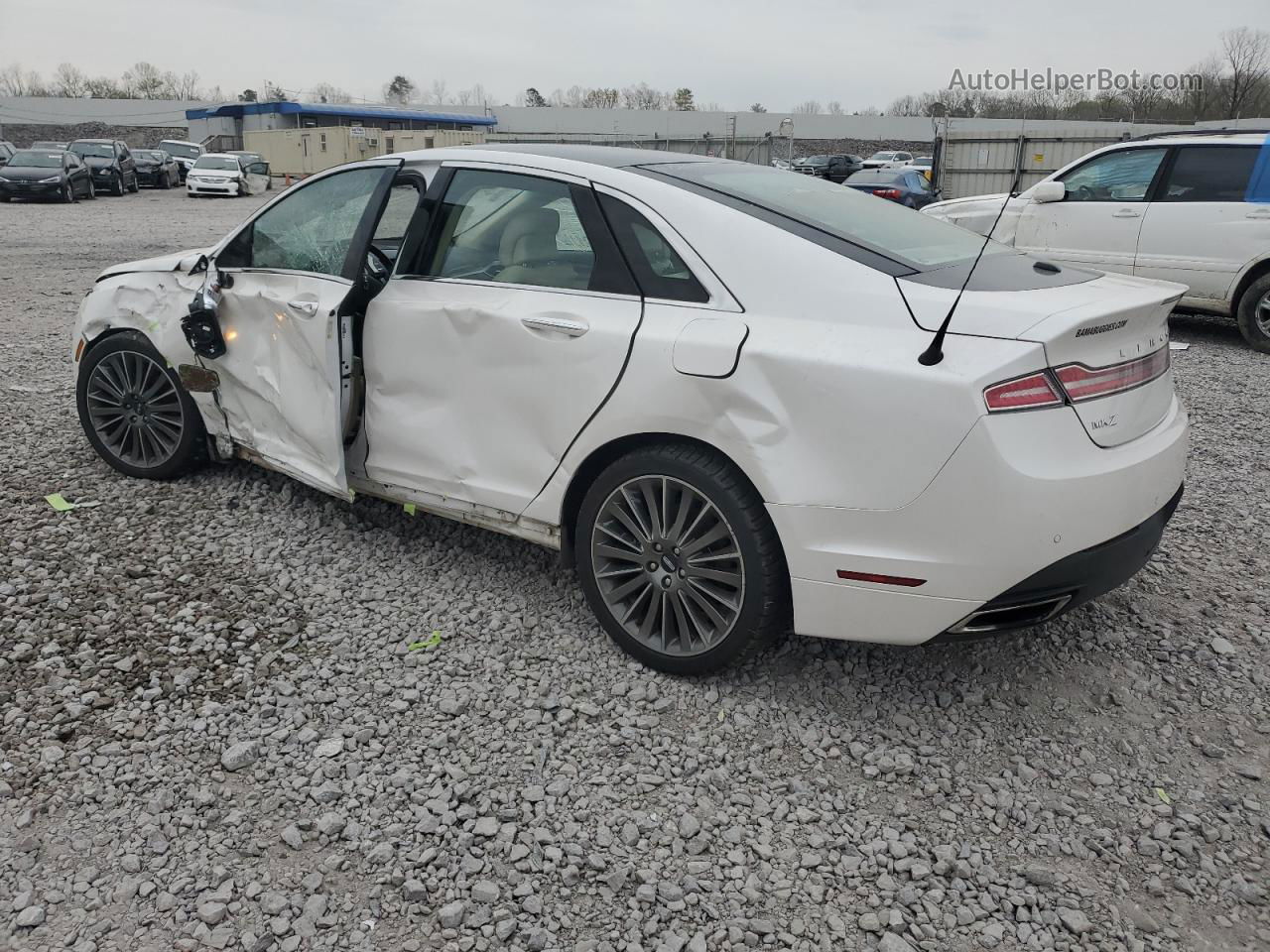 2014 Lincoln Mkz  White vin: 3LN6L2J94ER813435