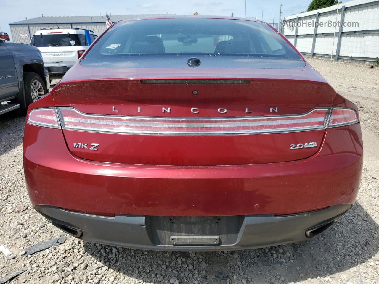 2014 Lincoln Mkz  Red vin: 3LN6L2J94ER829408