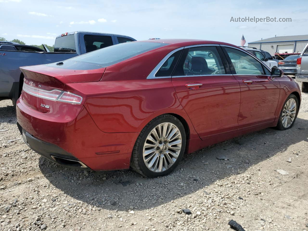 2014 Lincoln Mkz  Red vin: 3LN6L2J94ER829408